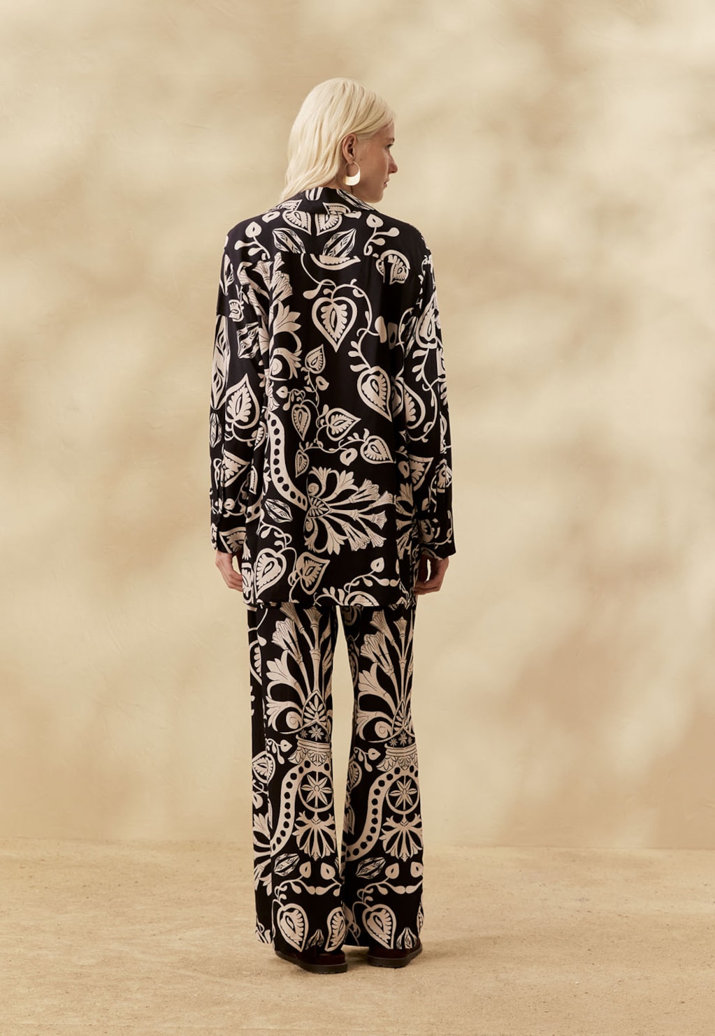 Calça Pantalona Estampada Cacau Rei