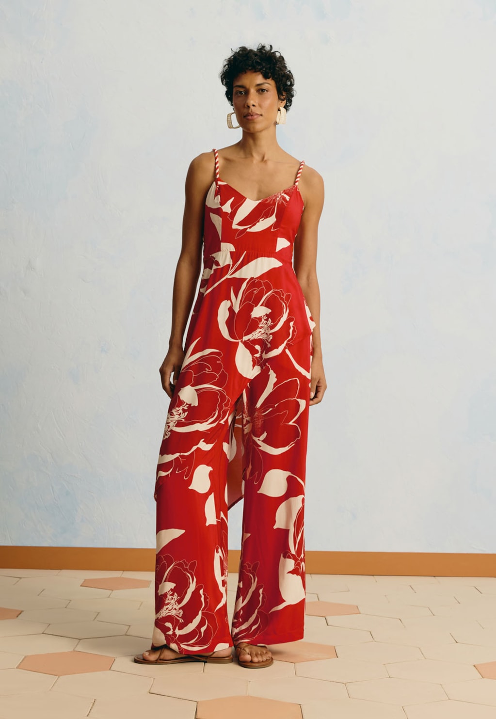 Calça Pantalona Estampada Colombiana