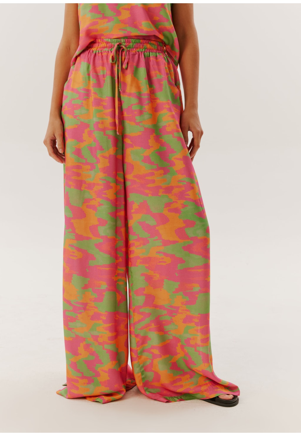 Calça Pantalona Estampada Xingú