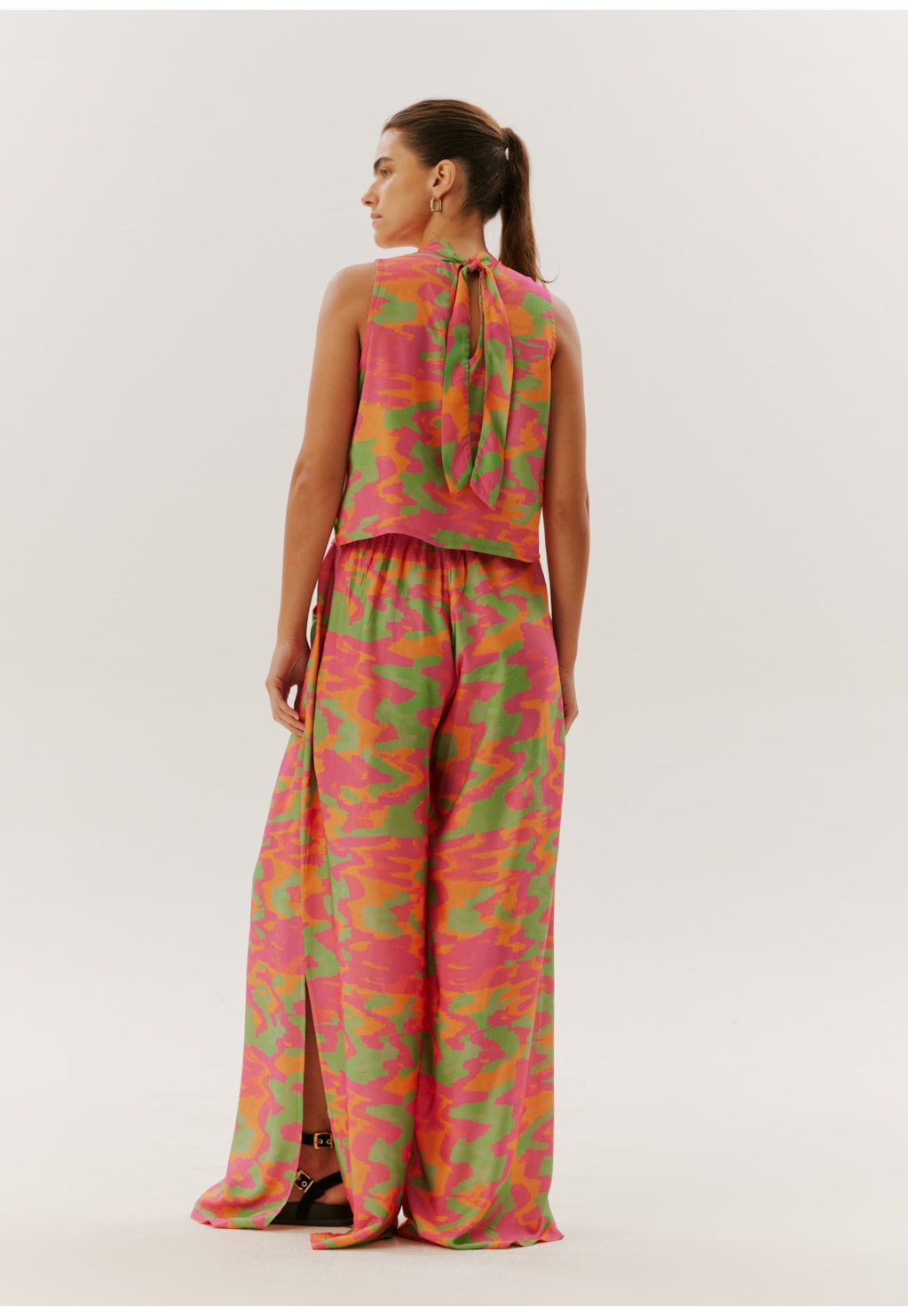 Calça Pantalona Estampada Xingú