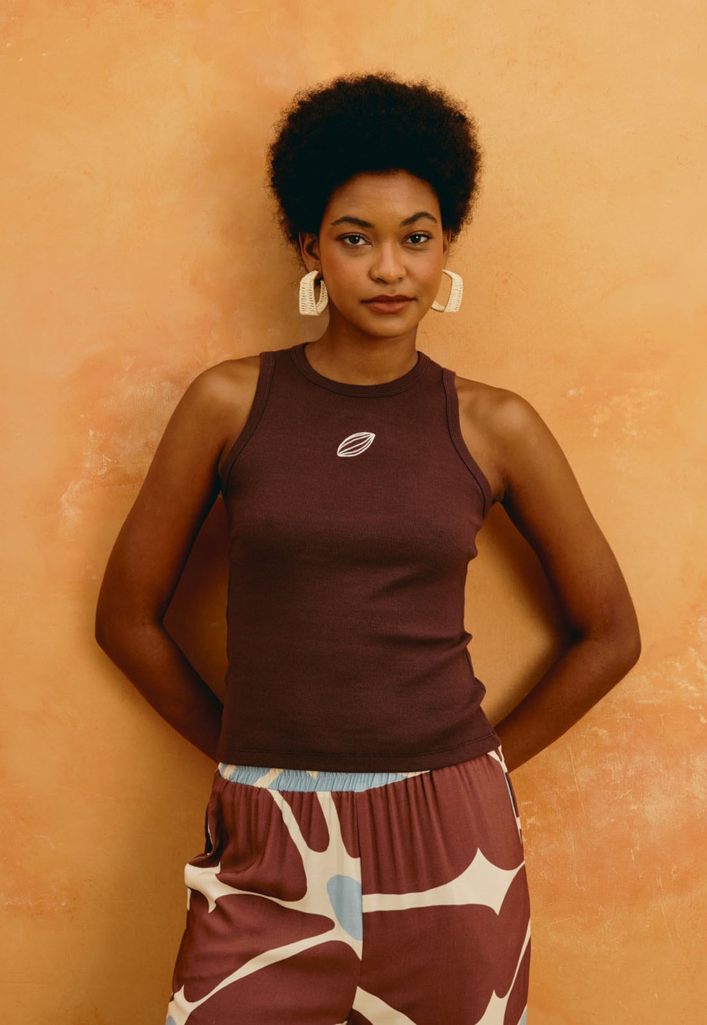 Calça Pantalona Estampado Catleya