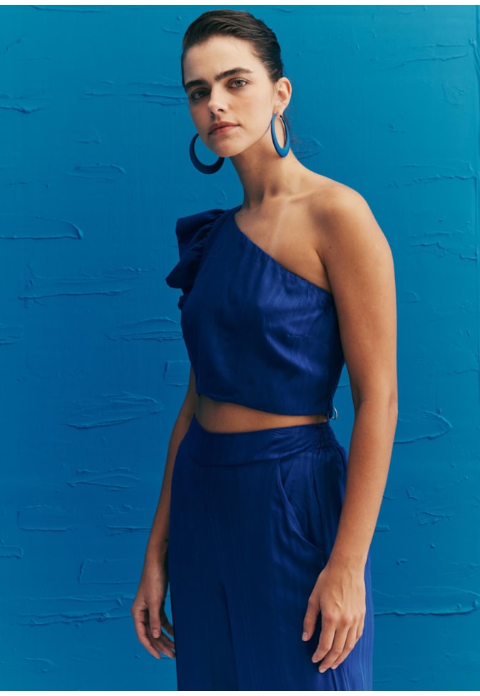 Calça Pantalona Fendas