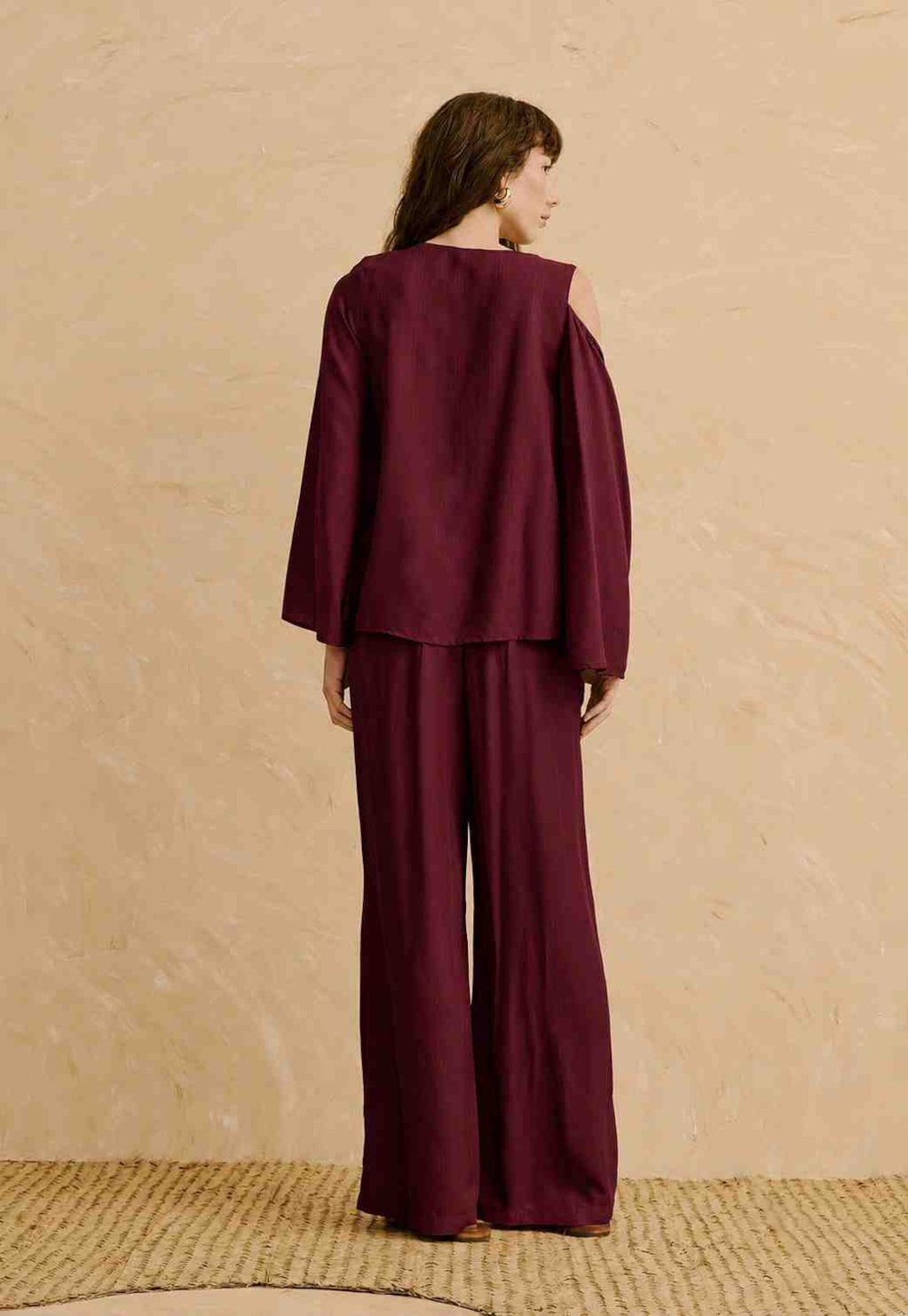 Calça Pantalona Lisa 
