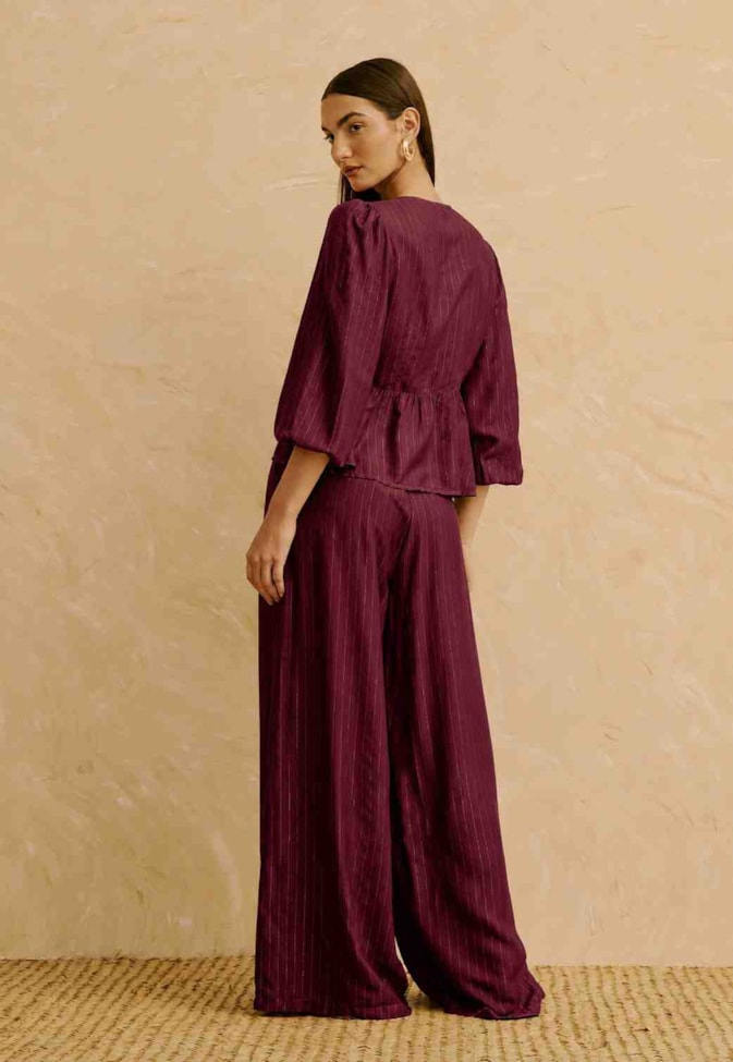 Calça Pantalona Lisa