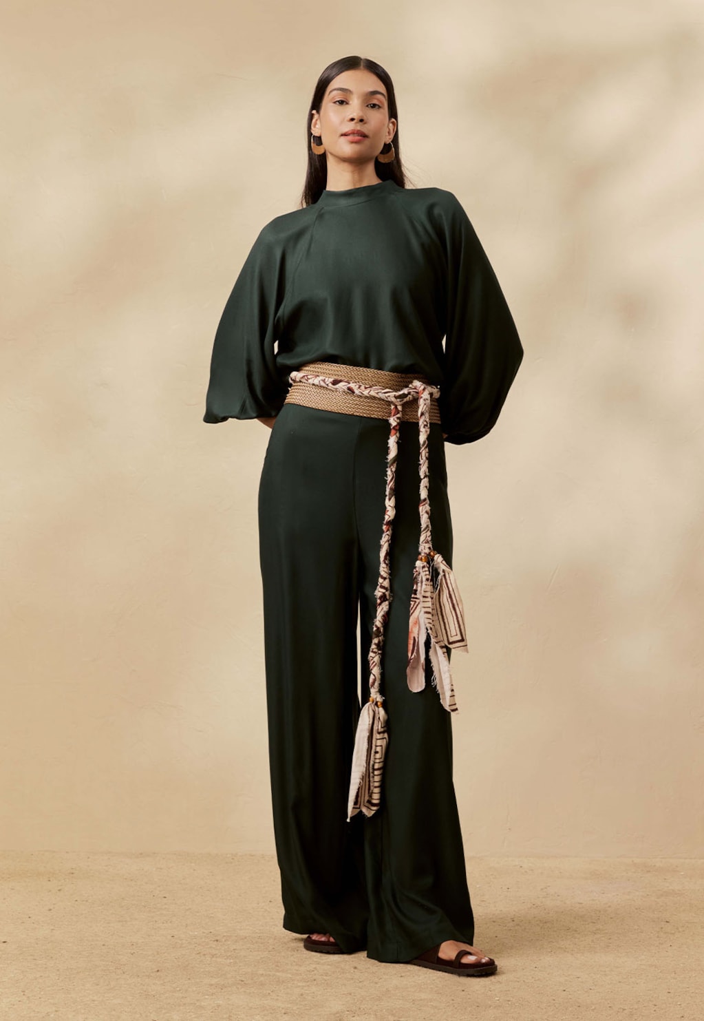 Calça Pantalona Lisa