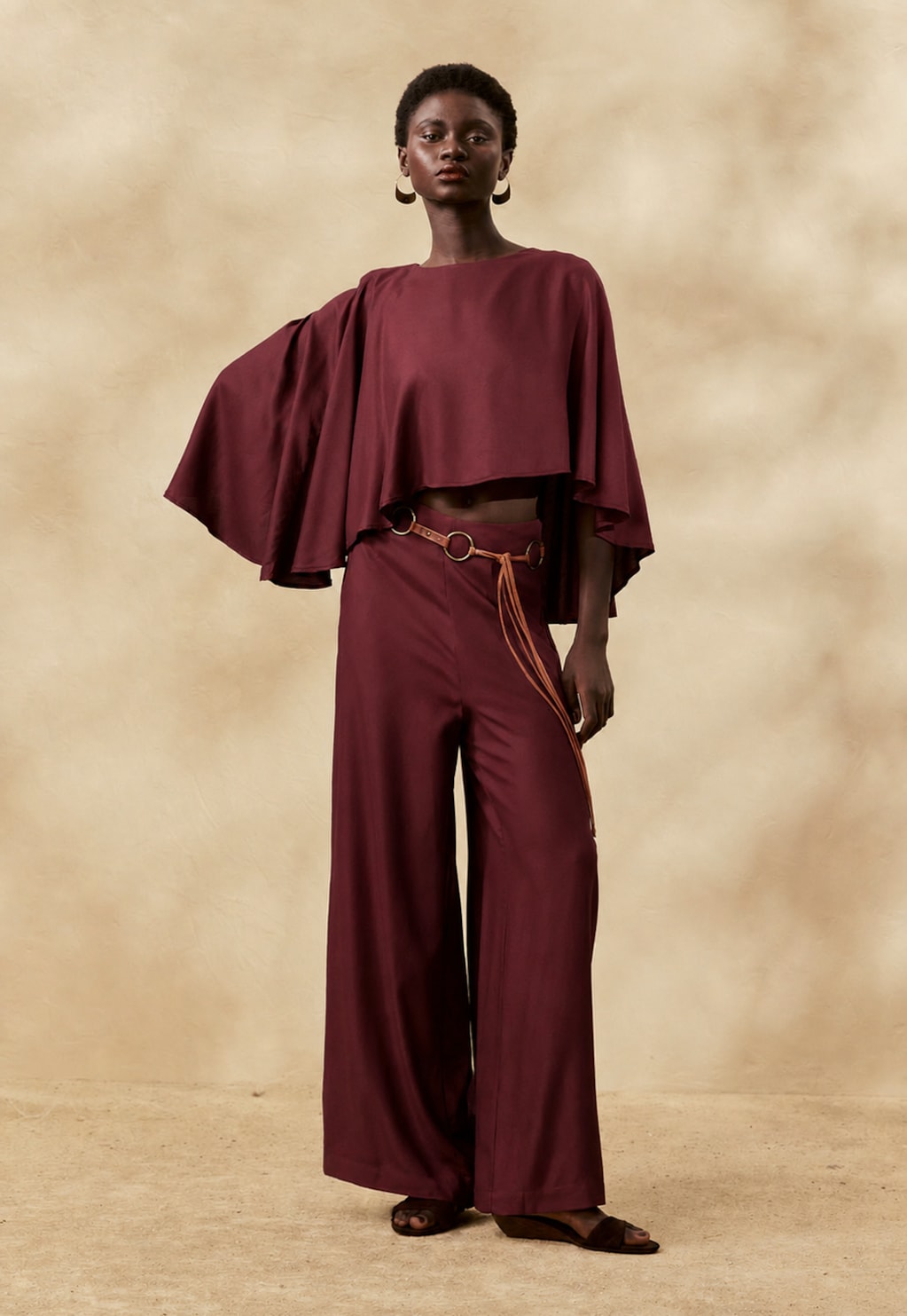 Calça Pantalona Lisa