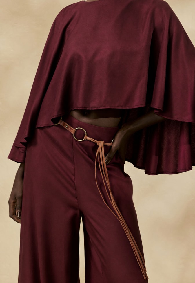 Calça Pantalona Lisa