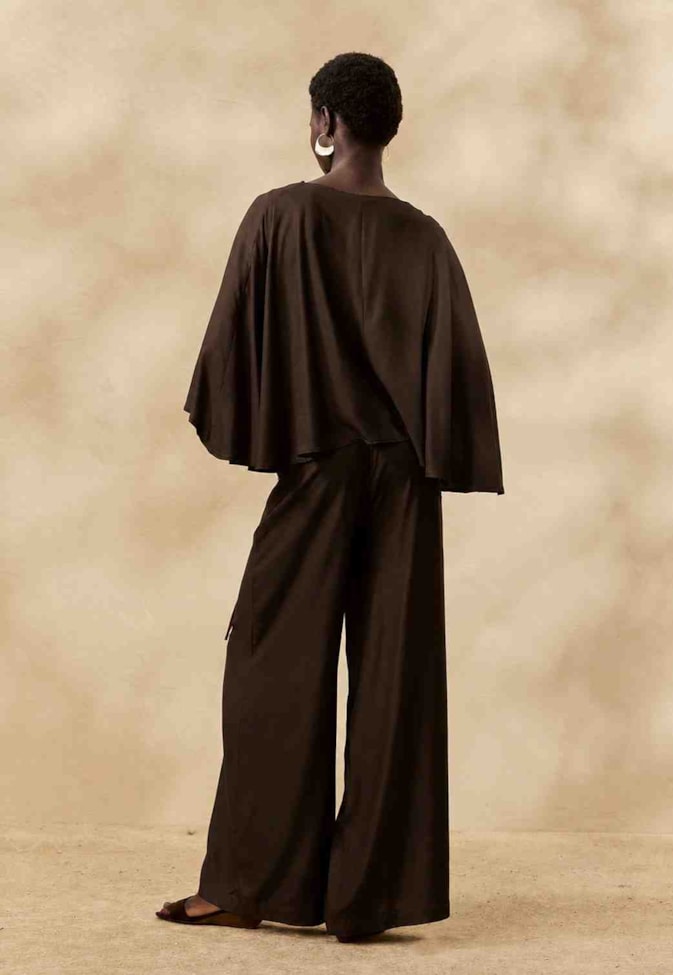 Calça Pantalona Lisa