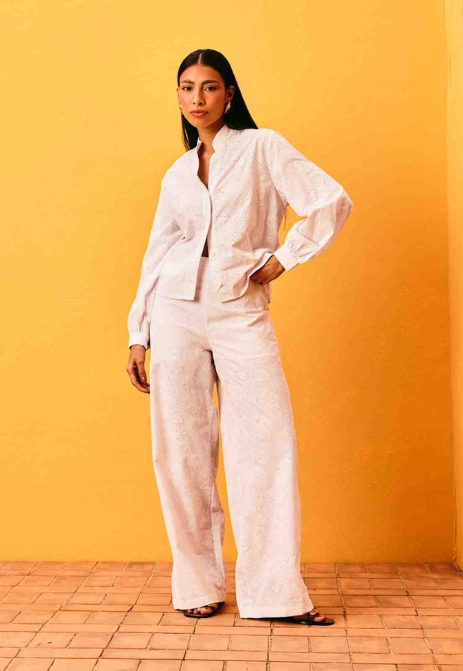 Calça Pantalona Lisa Laise