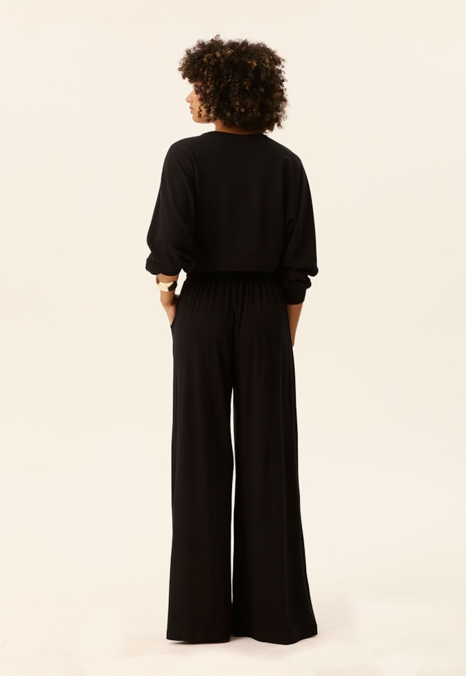 Calça Pantalona Malha