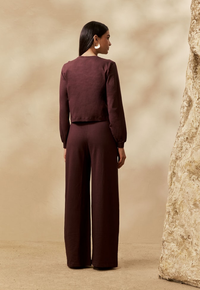 Calça Pantalona Moletinho