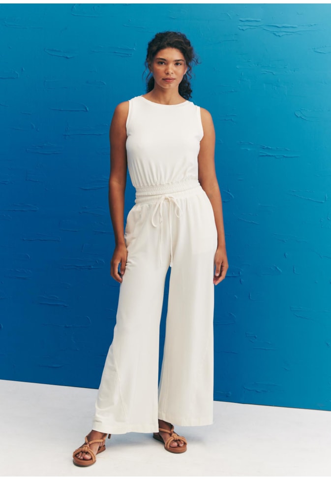 Calça Pantalona Recorte