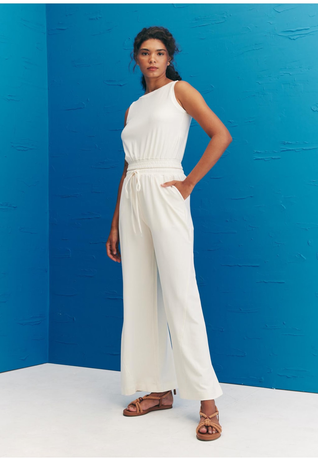 Calça Pantalona Recorte