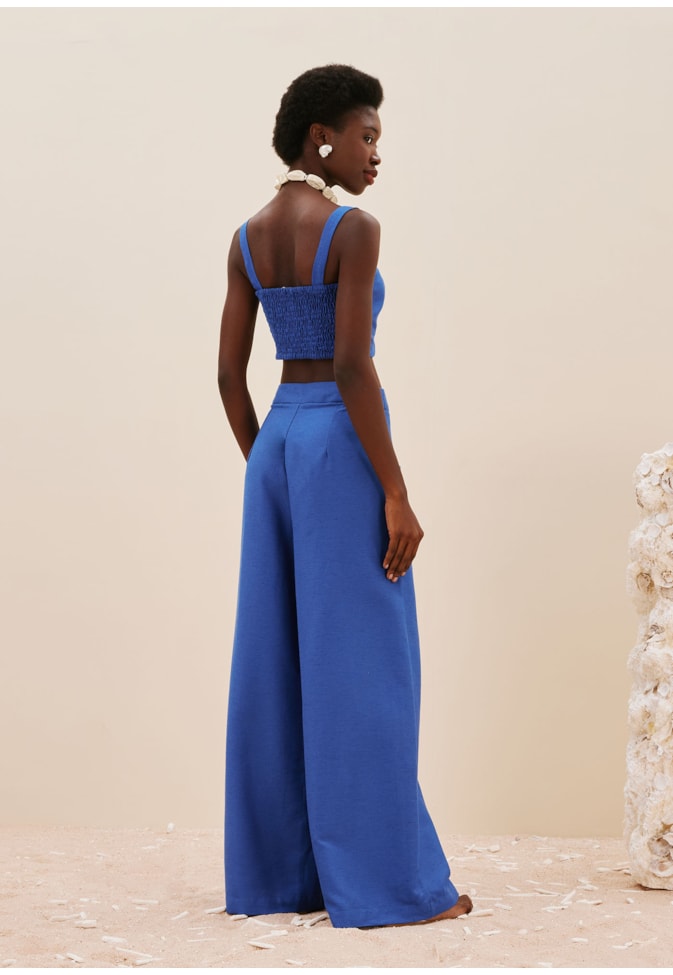 Calça Pantalona Recorte