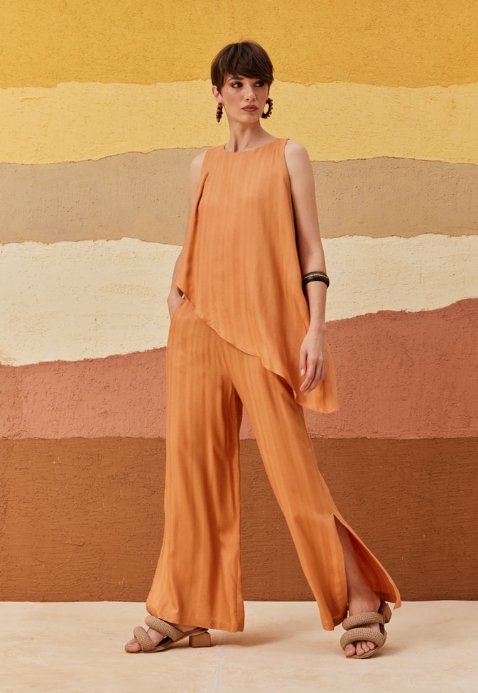 Calça Pantalona Regular