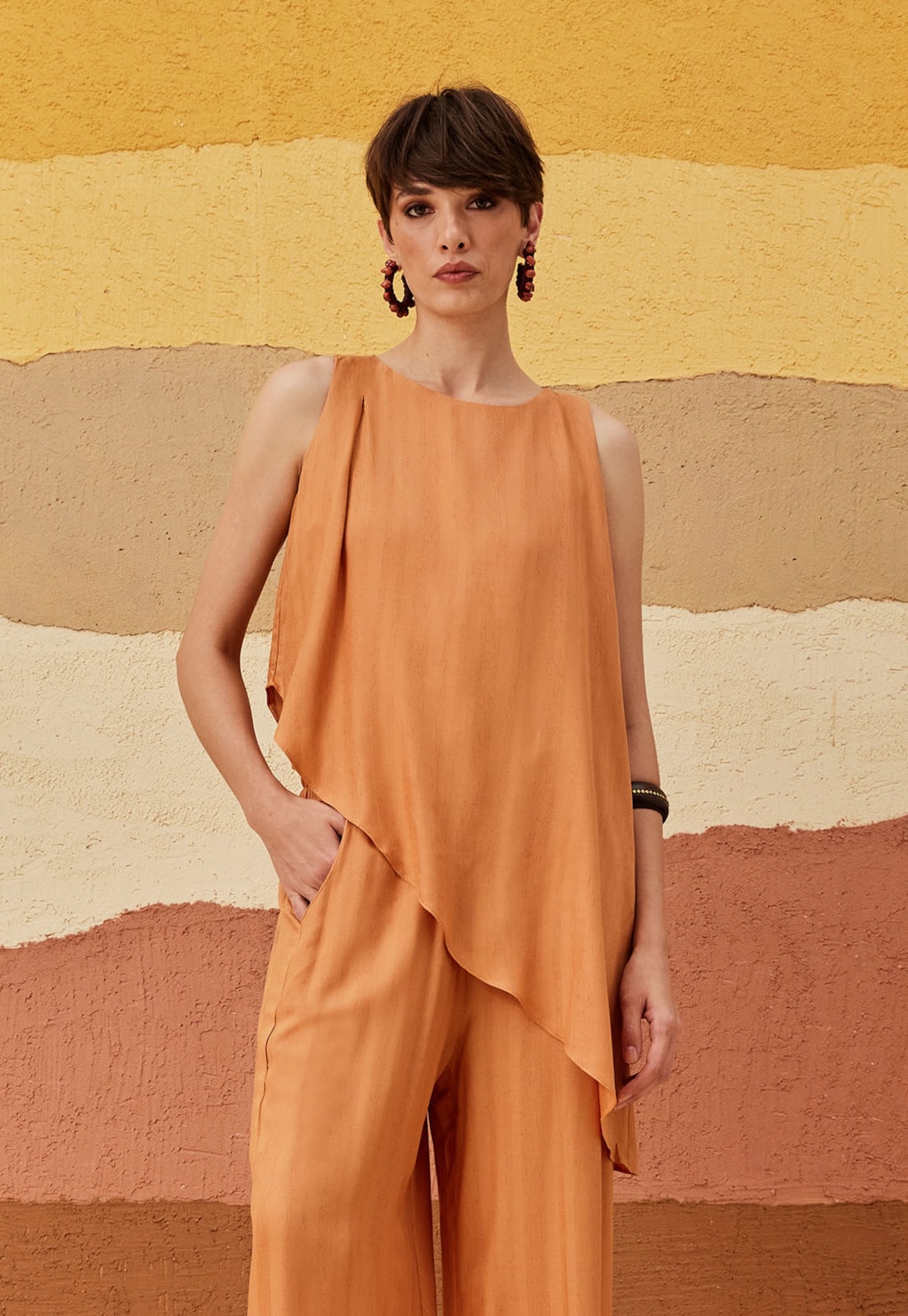 Calça Pantalona Regular