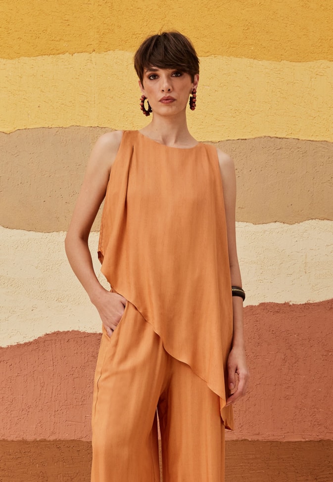 Calça Pantalona Regular