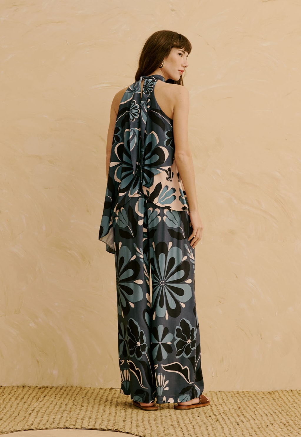 Calça Pantolona Estampada Cantuta