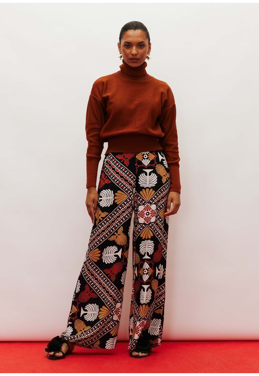 Calça Regular Estampada Baião