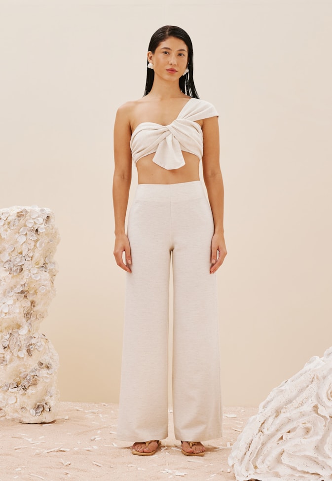 Calça Reta Cós Limpo