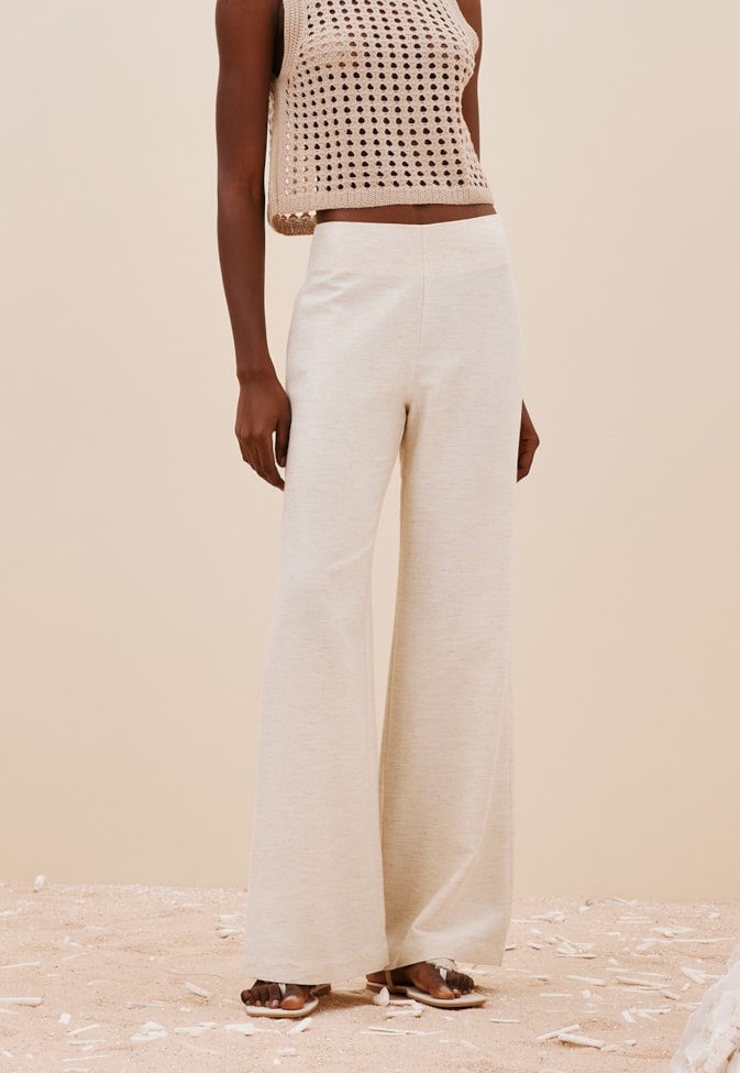 Calça Reta Cós Limpo