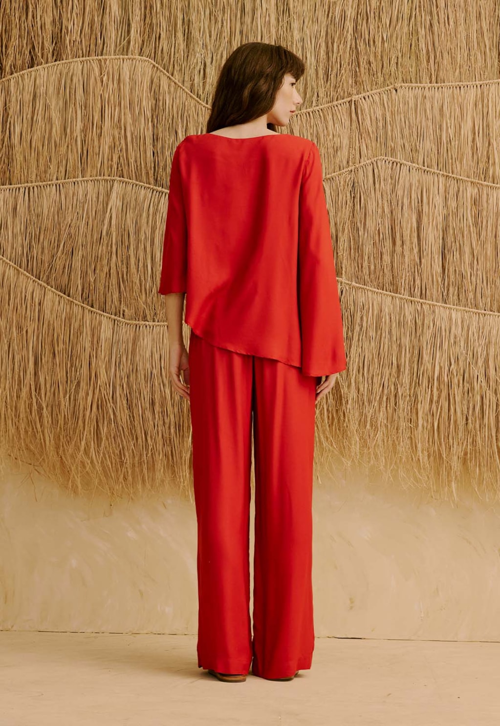 Calça Reta Cós Lisa