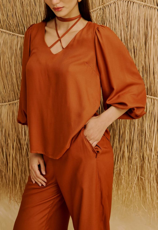 Calça Reta Cós Lisa