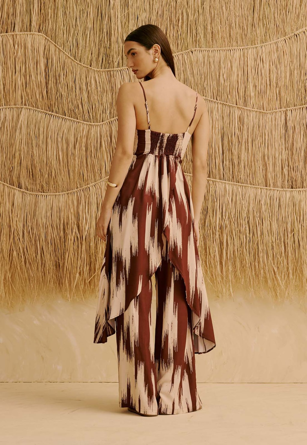 Calça Reta Estampada Amantani