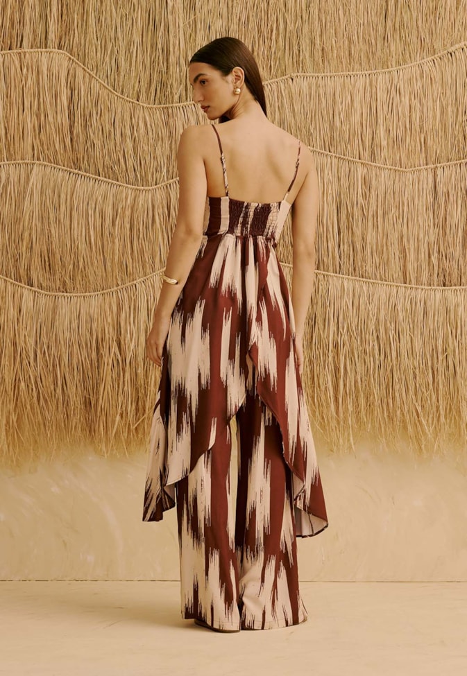 Calça Reta Estampada Amantani