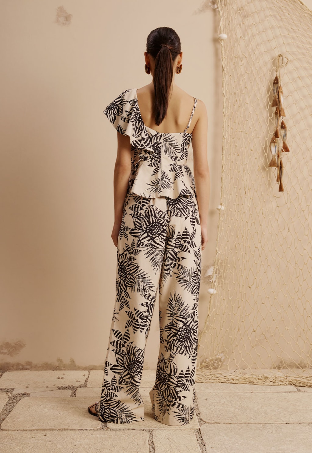 Calça Reta Estampada Carajas