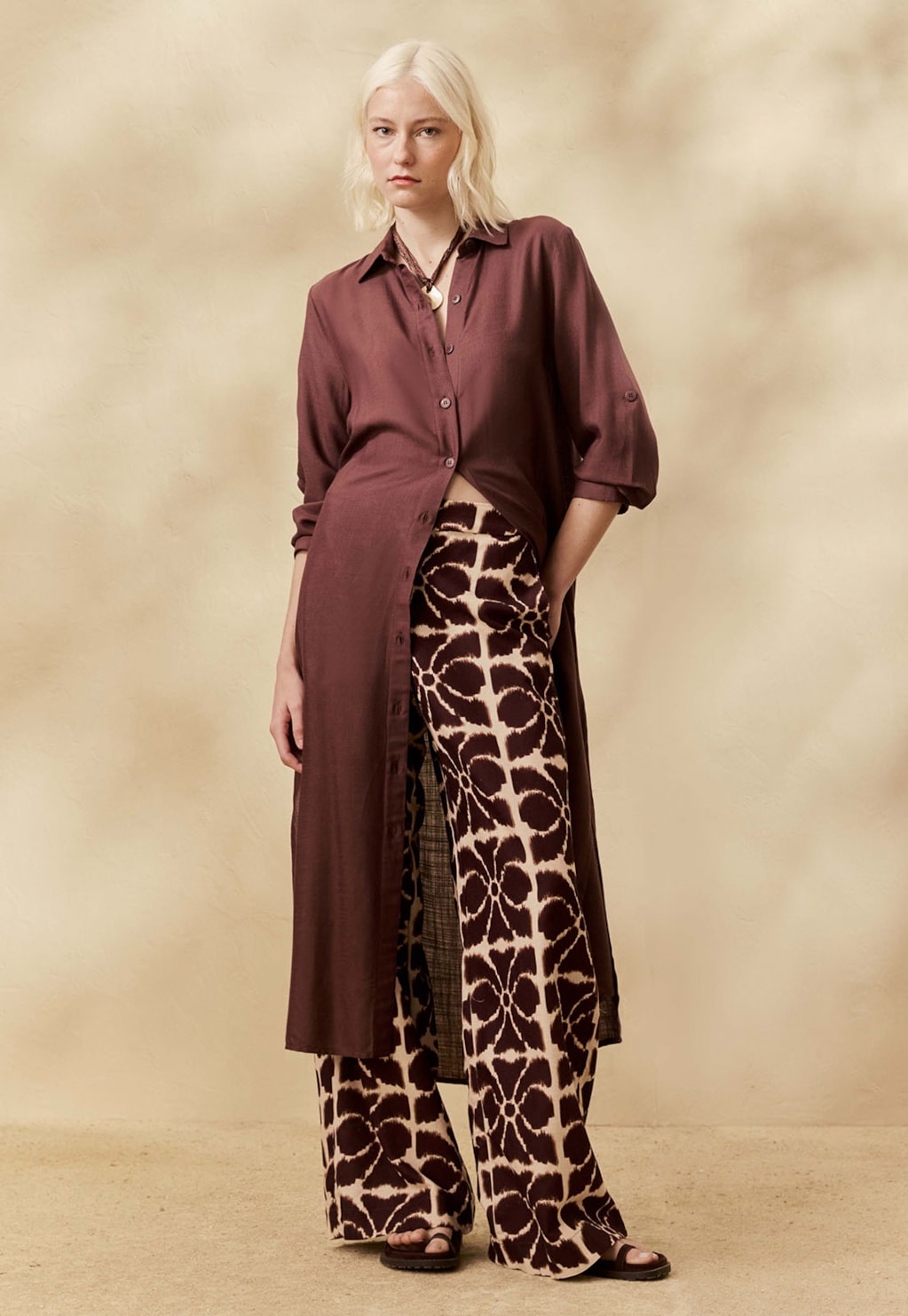 Calça Reta Estampada Misti