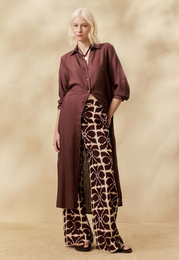 Calça Reta Estampada Misti Vista Frontal