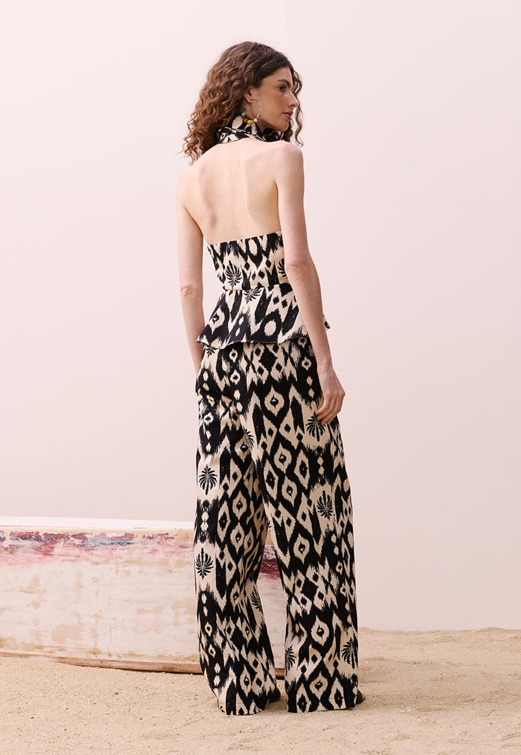 Calça Reta Estampada Tucum