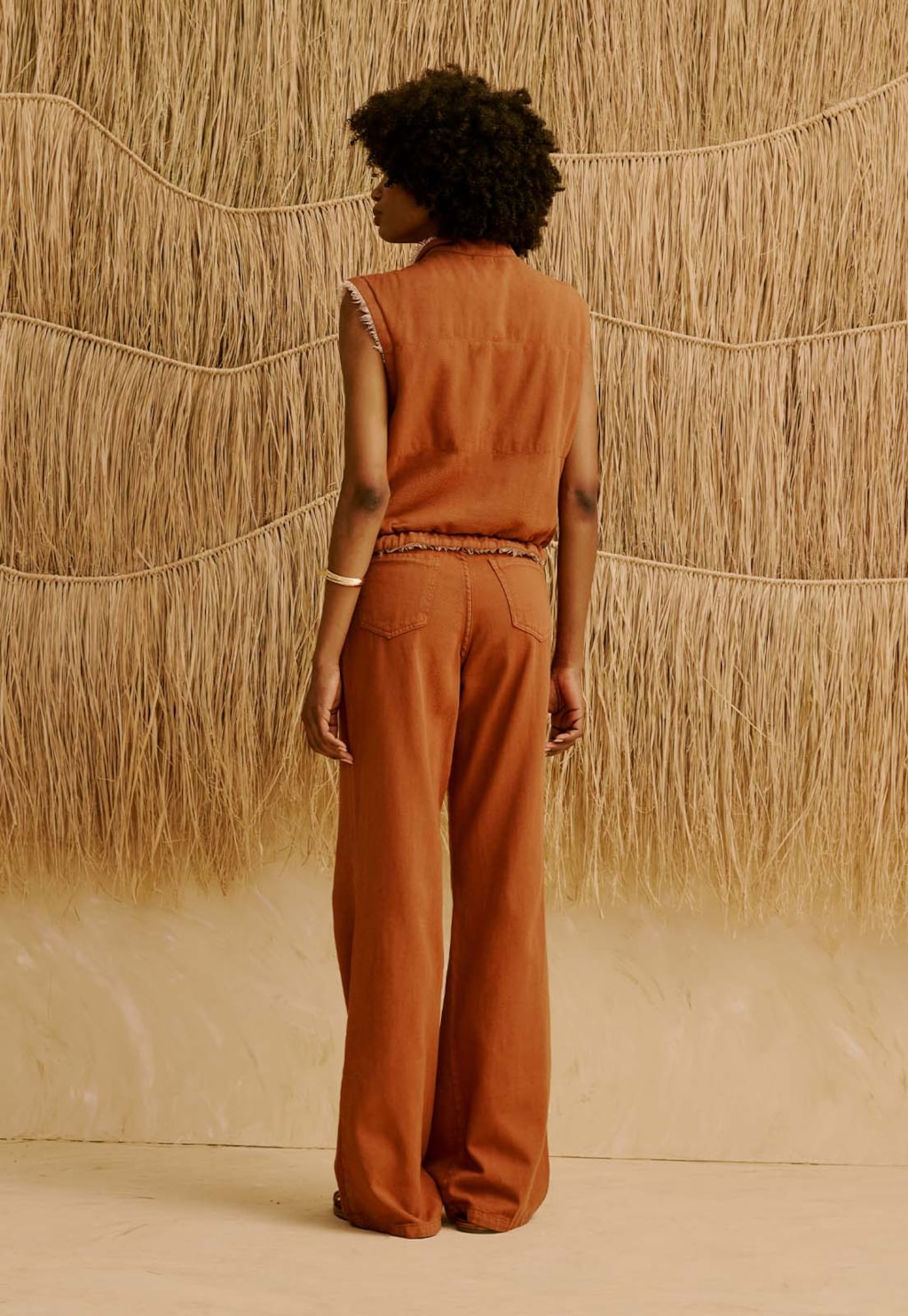 Calça Sarja Flare Lisa