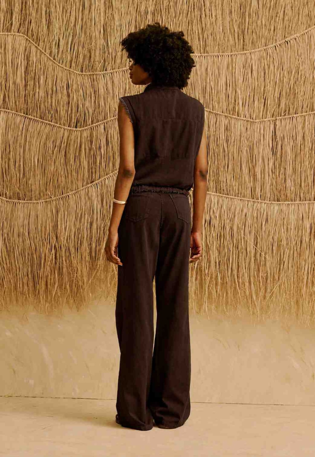 Calça Sarja Flare Lisa
