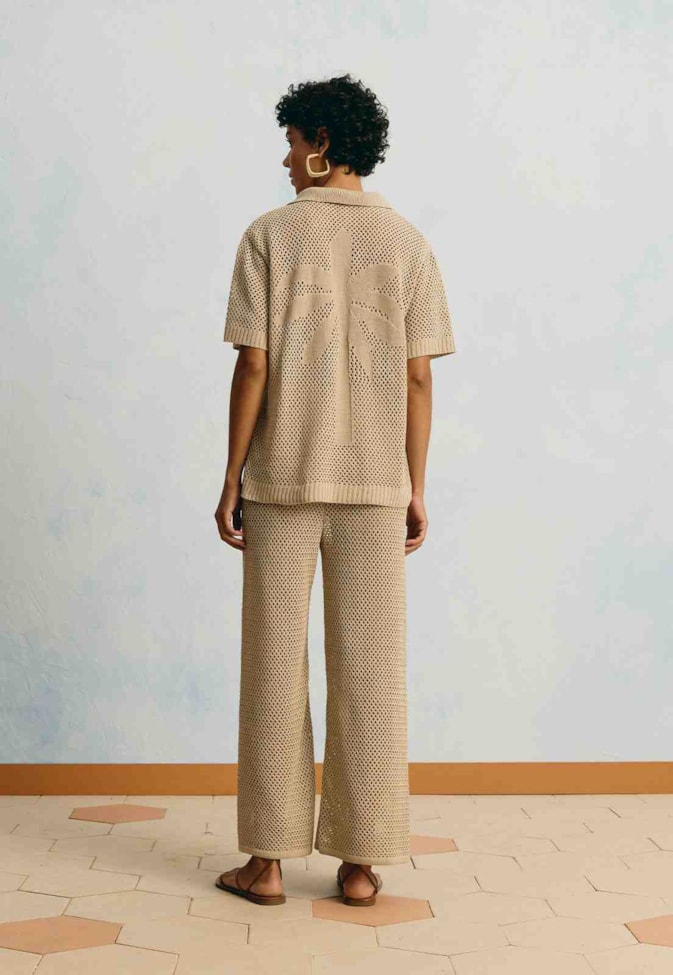 Calça Tricot Jacquard Coqueiro