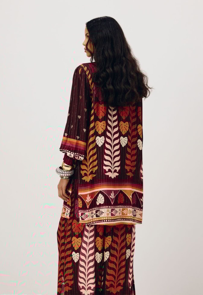 Camisa Alongada Estampada Hera