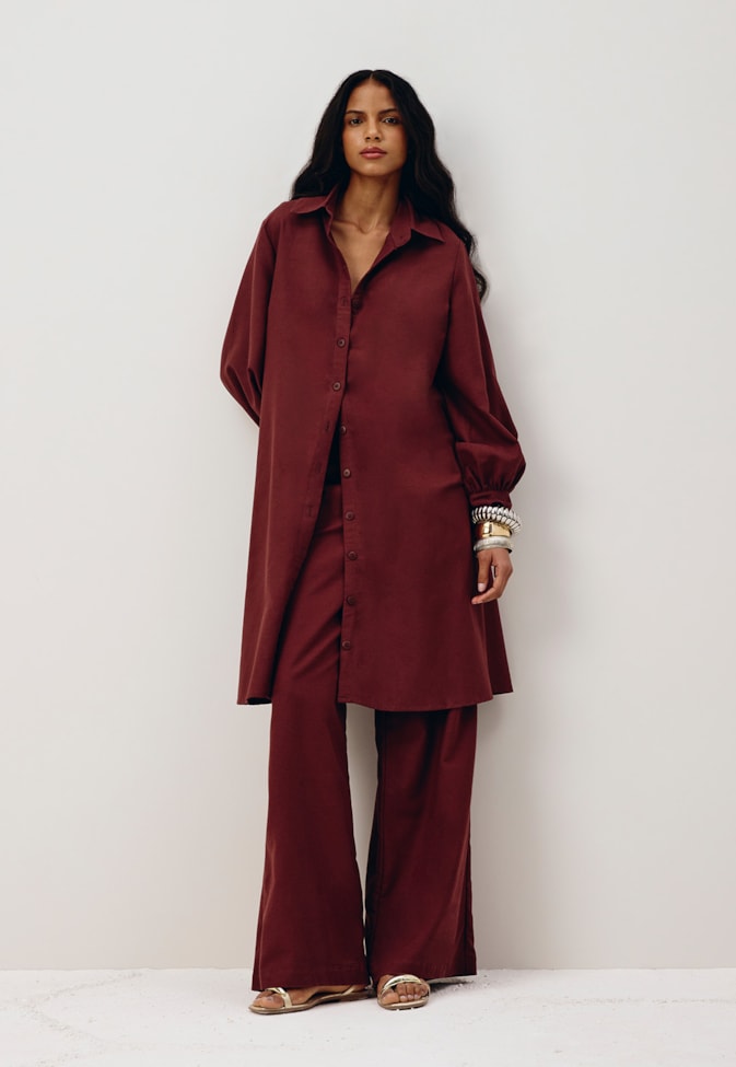 Camisa Botões Alongada