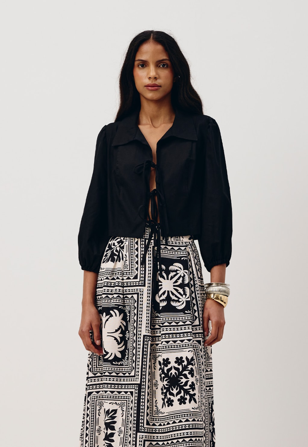 Camisa Cropped Lacinhos