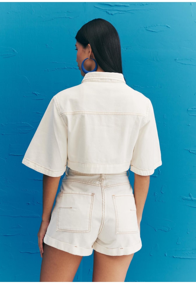 Camisa Cropped Sarja