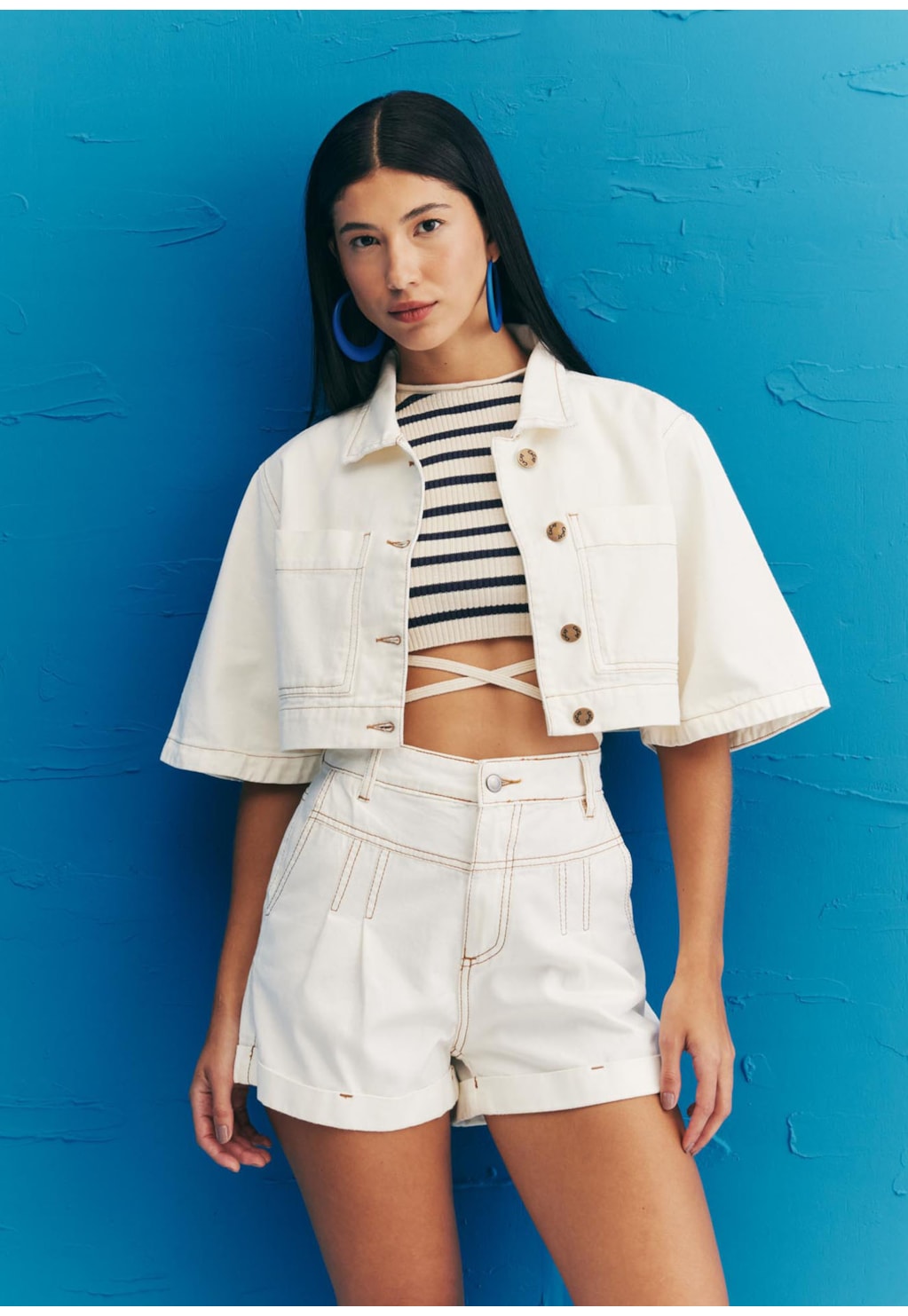 Camisa Cropped Sarja