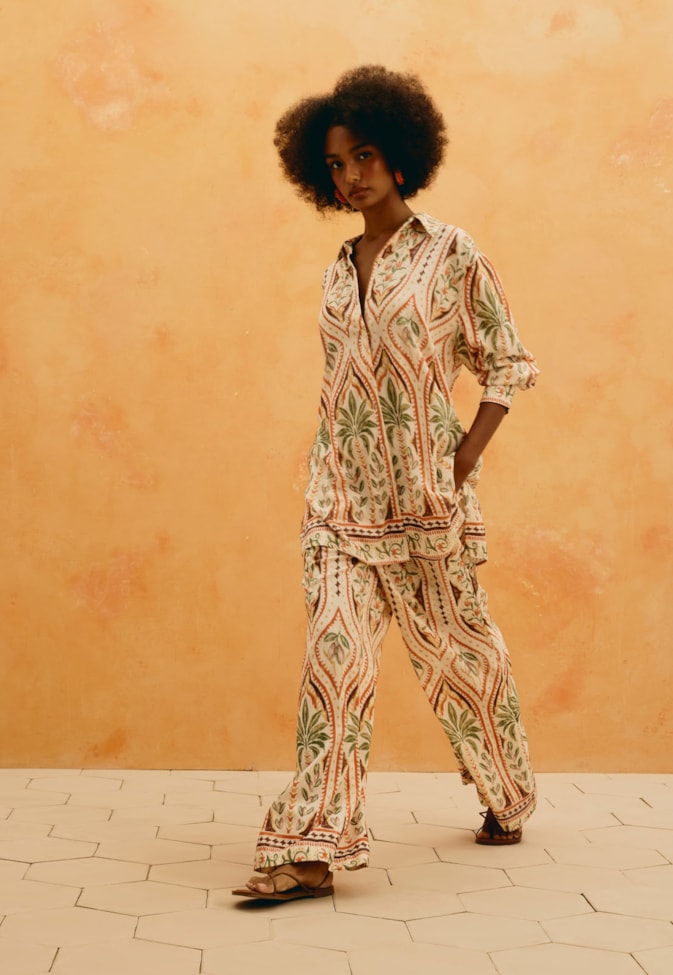 Camisa Estampada Arcos Calamar