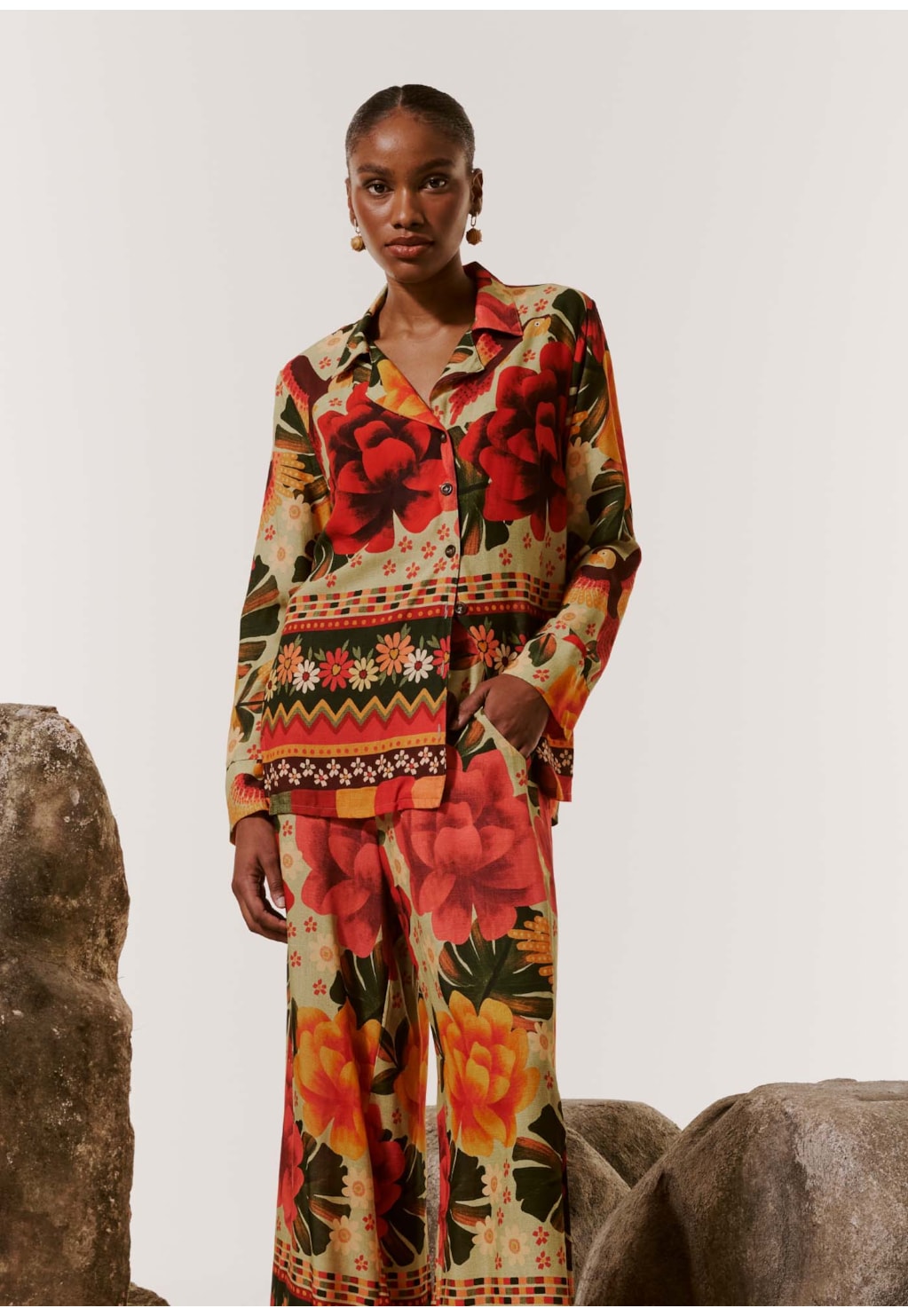 Camisa Estampada Aroeira