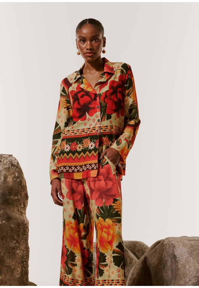 Camisa Estampada Aroeira