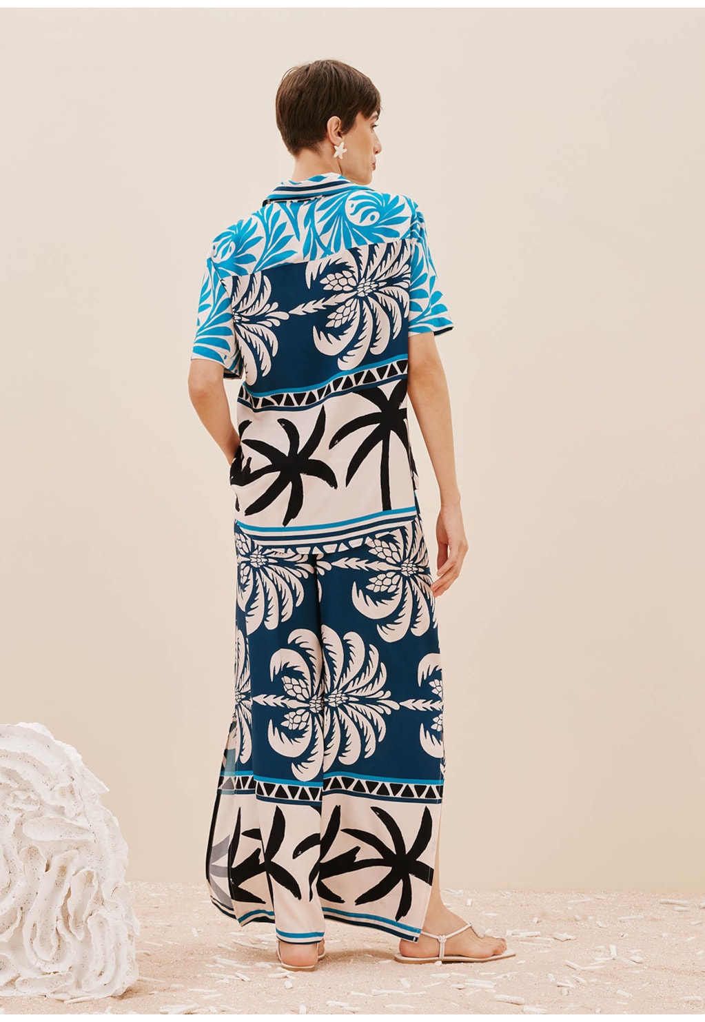 Camisa Estampada Blue Bay