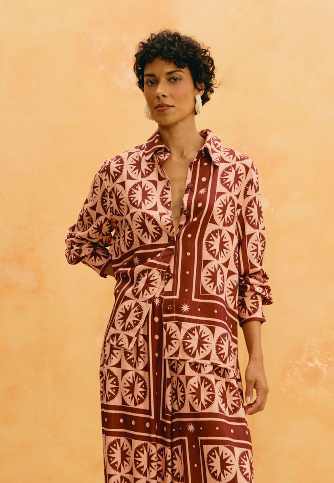 Camisa Estampada Sol Y Sombra