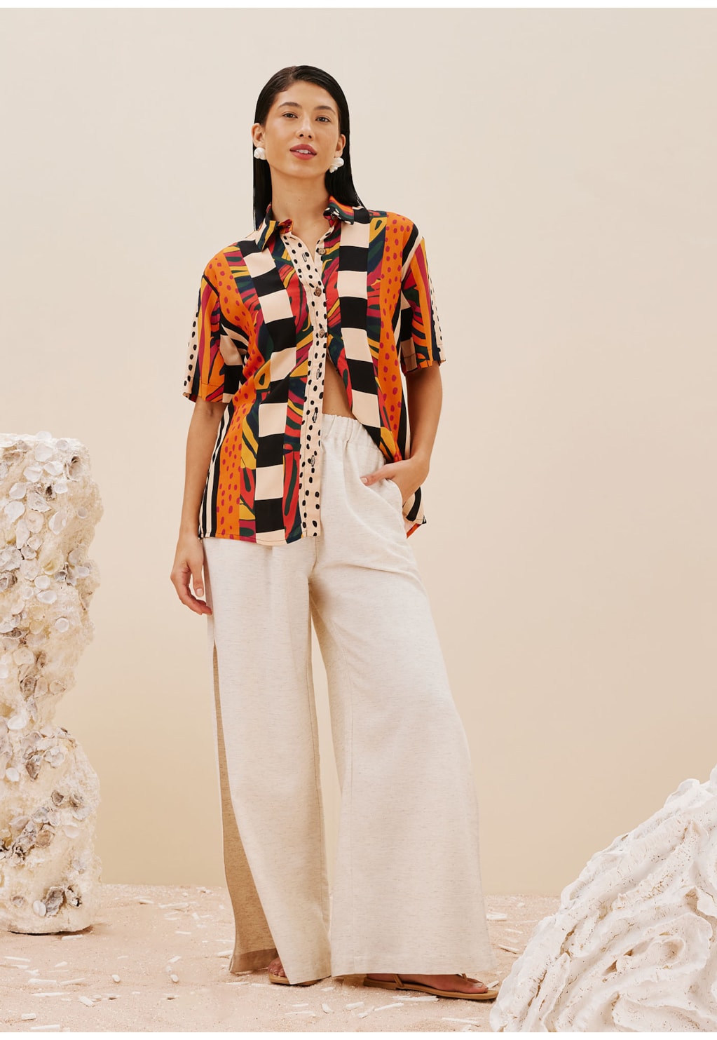 Camisa Estampada Terra