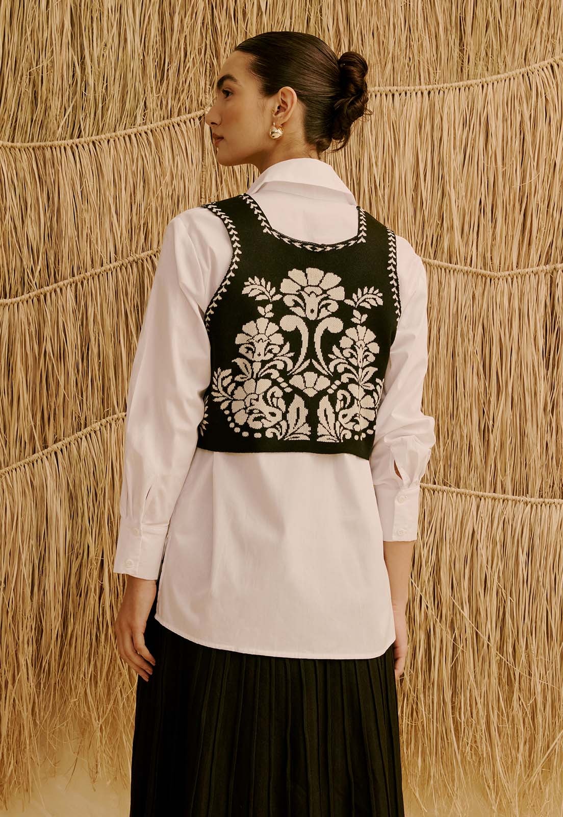 Camisa Lisa Oversized  Vista Traseira