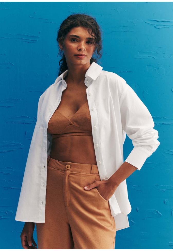 Camisa Oversized Bordado