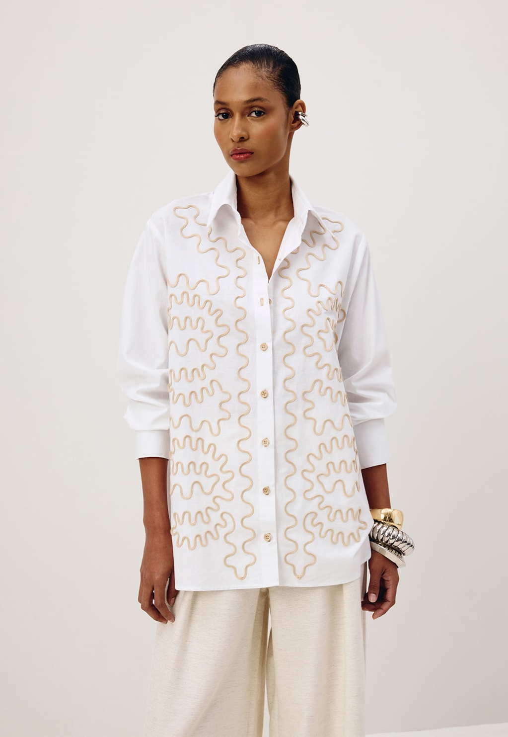 Camisa Oversized Bordado